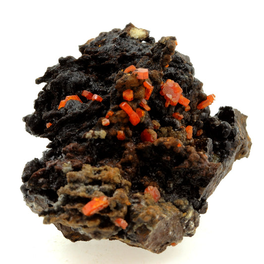 Vanadinite + Goethite. 363.9 carats. Mibladen Mining District, Midelt, Maroc