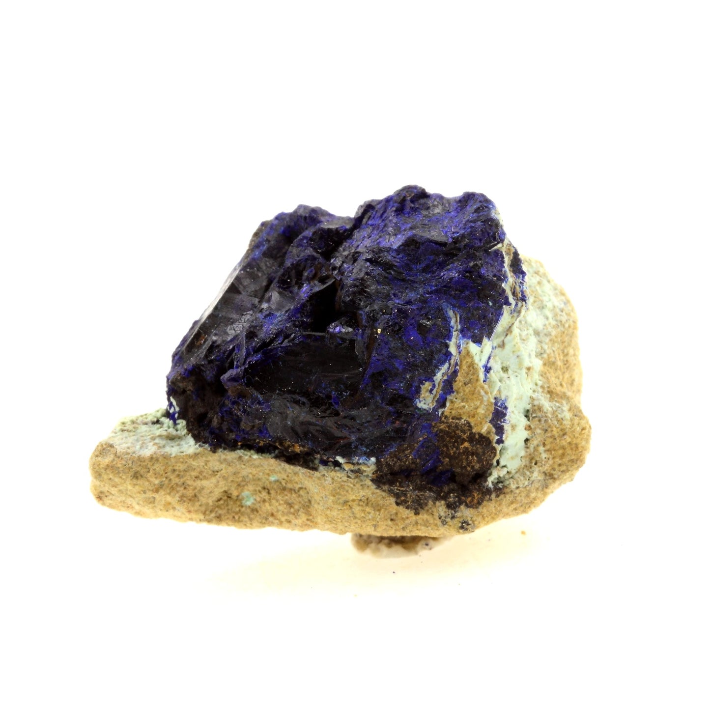 Chessylite (Azurite). 99.07 carats. Chessy-les-Mines, Rhône, France