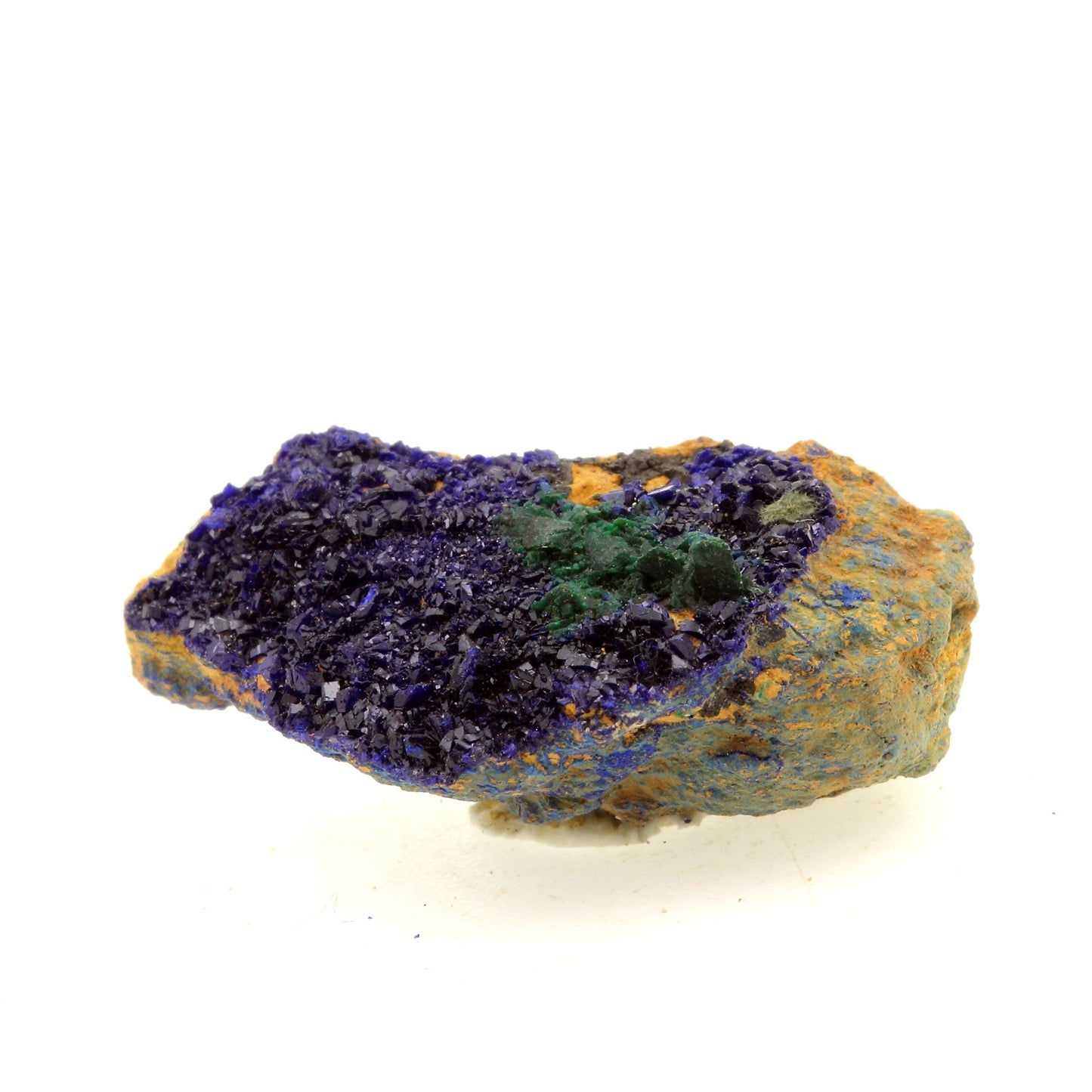 Chessylite (Azurite). 28.62 carats. Chessy-les-Mines, Rhône, France