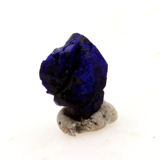 Chessylite (Azurite). 4.09 carats. Chessy-les-Mines, Rhône, France