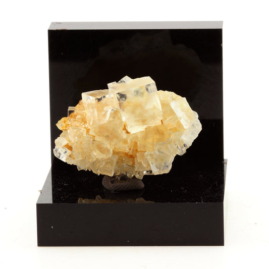 Fluorite + Quartz. 49.2 carats. Langeac, Haute-Loire, France