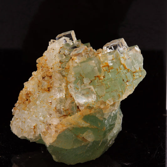 Fluorite + Quartz. 89.5 carats. Langeac, Haute-Loire, France