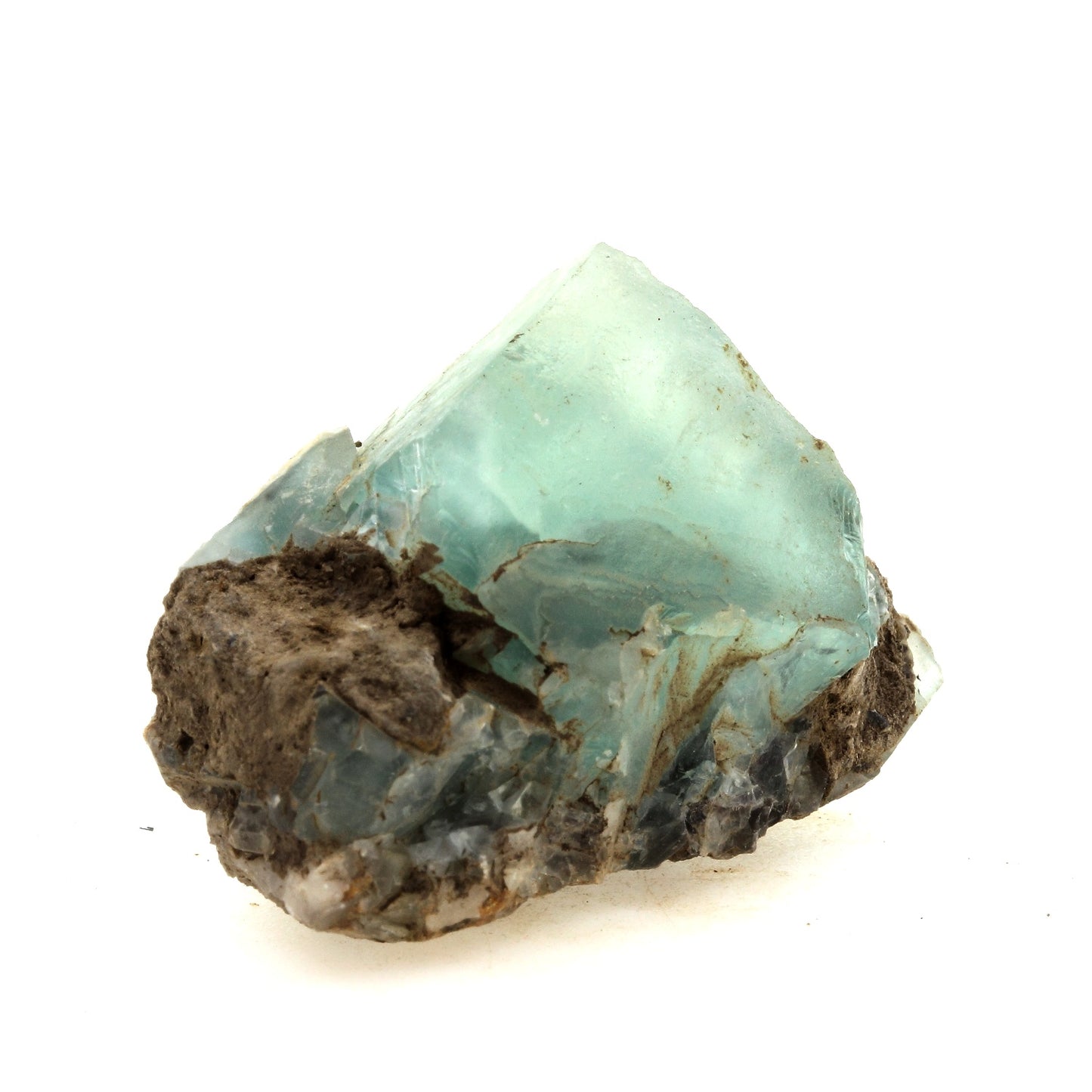 Fluorite verte. 156.6 carats. Massif des Aravis, Haute-Savoie, France