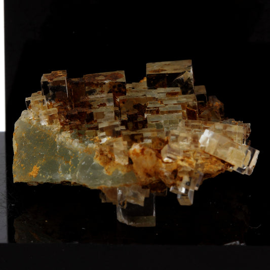 Fluorite + Quartz. 62.1 carats. Langeac, Haute-Loire, France
