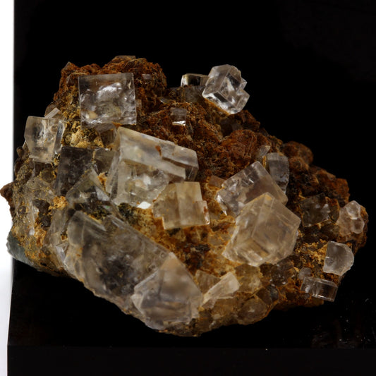 Fluorite + Quartz. 69.4 carats. Langeac, Haute-Loire, France
