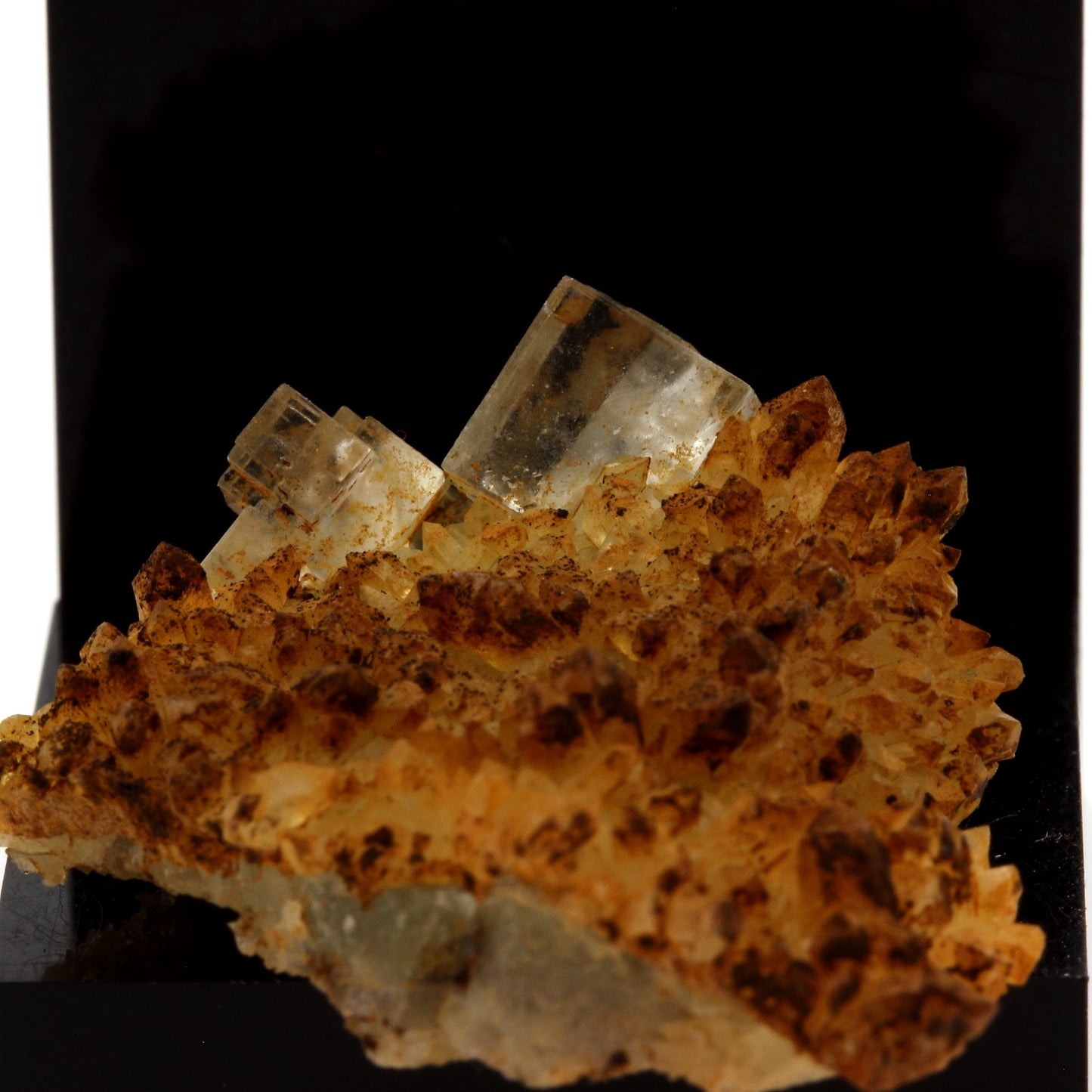 Fluorite + Quartz. 63.4 carats. Langeac, Haute-Loire, France