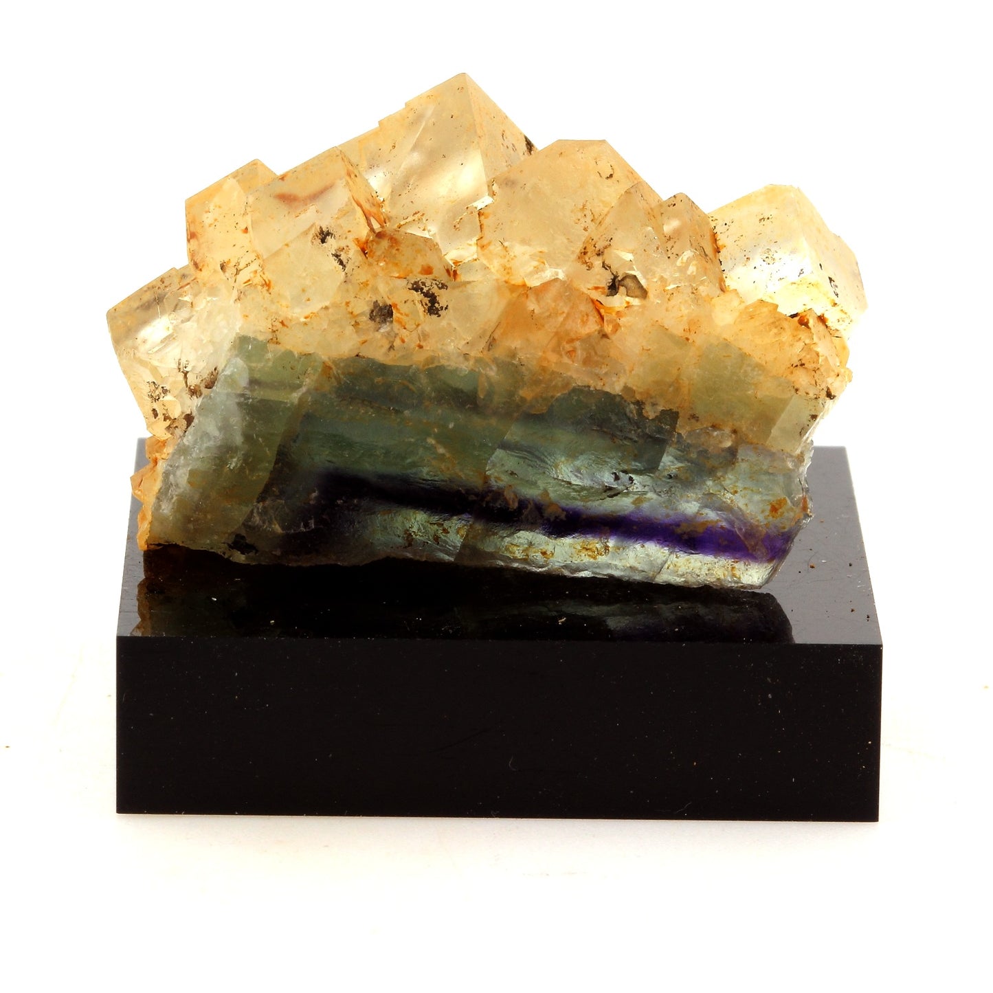 Fluorite + Quartz. 127.7 carats. Langeac, Haute-Loire, France