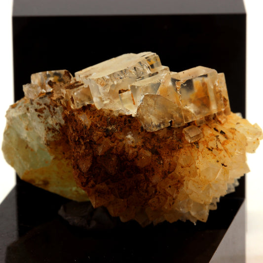 Fluorite + Quartz. 76.1 carats. Langeac, Haute-Loire, France