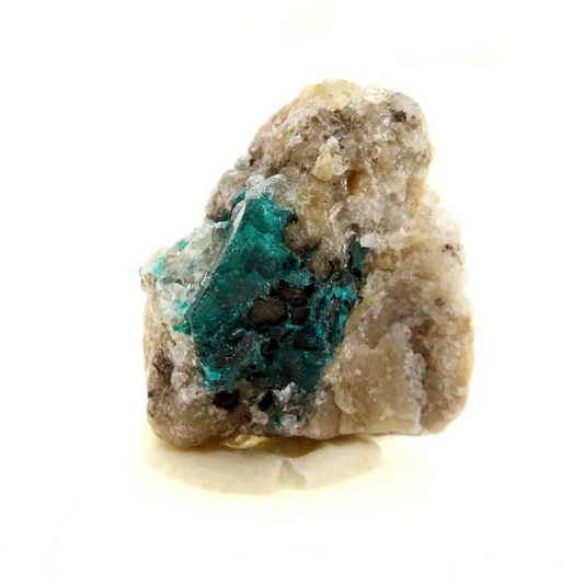 Dioptase. 8.14 carats. Altyn-Tyube dioptase deposit, Altyn-Tyube area, Bukhar-Zhyrau District, Karaganda, Kazakhstan