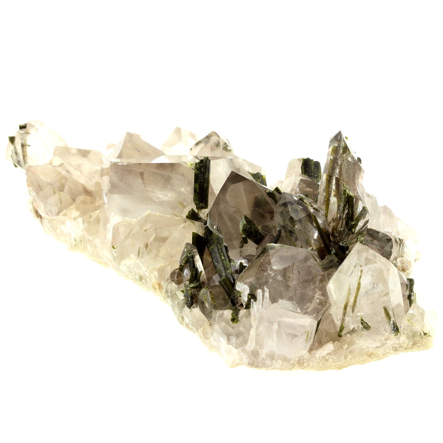 Quartz + Epidote. 1580.0 carats. Caetité, Bahia, Brésil