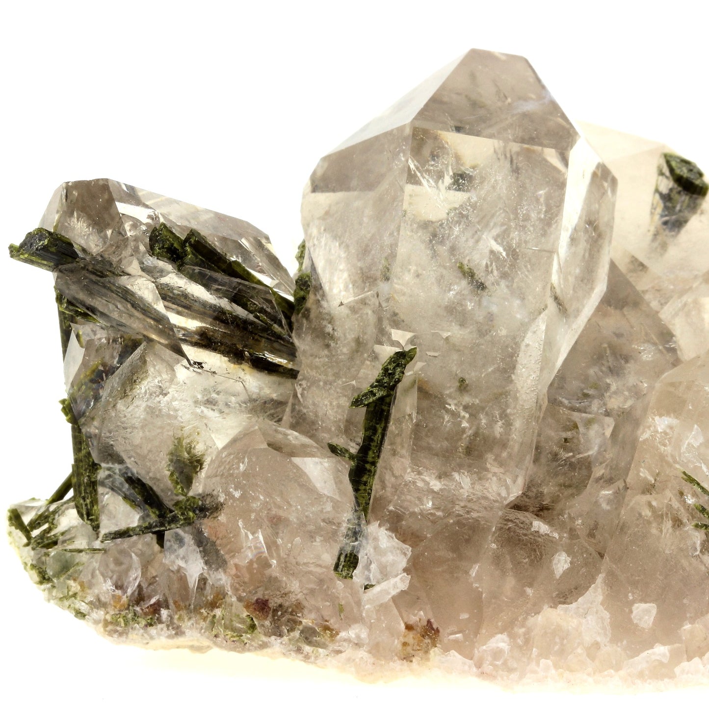 Quartz + Epidote. 1780.0 carats. Caetité, Bahia, Brésil