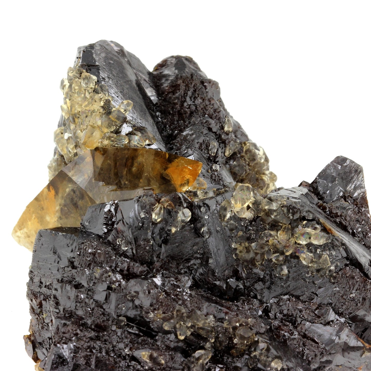 Calcite + Sphalerite. 1595.0 carats. Elmwood mine, Carthage, Tennessee, USA