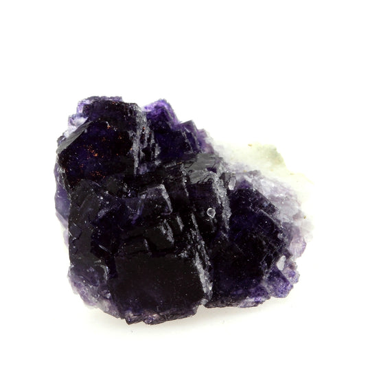Fluorite violette. 45.6 carats. Fontsante Mine, Var, France