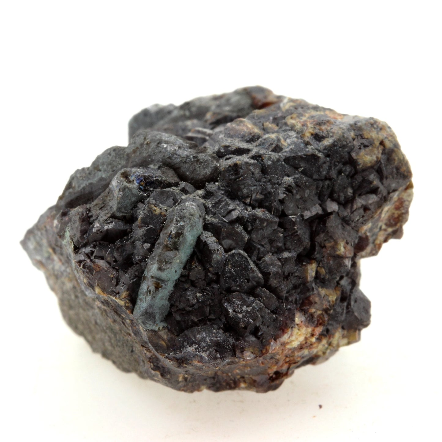 Bournonite, Siderite. 294.5 carats. La Sanguinéde, Les Malines, France