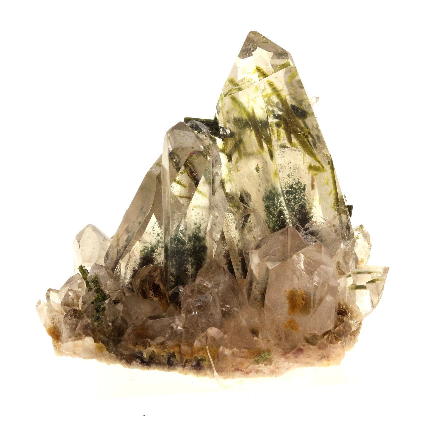 Quartz + Epidote. 834.0 carats. Caetité, Bahia, Brésil