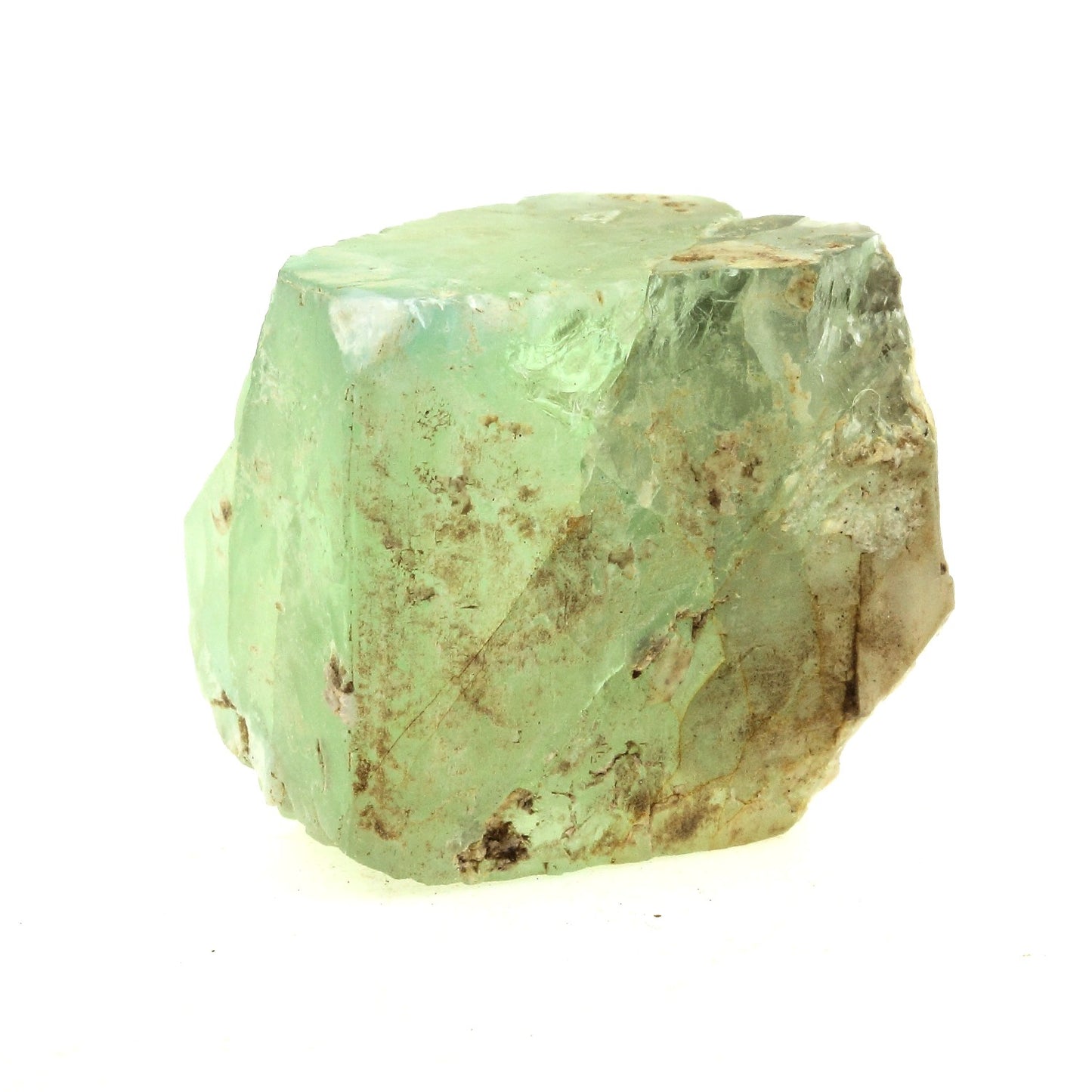 Fluorite verte. 299.6 carats. Massif des Aravis, Haute-Savoie, France