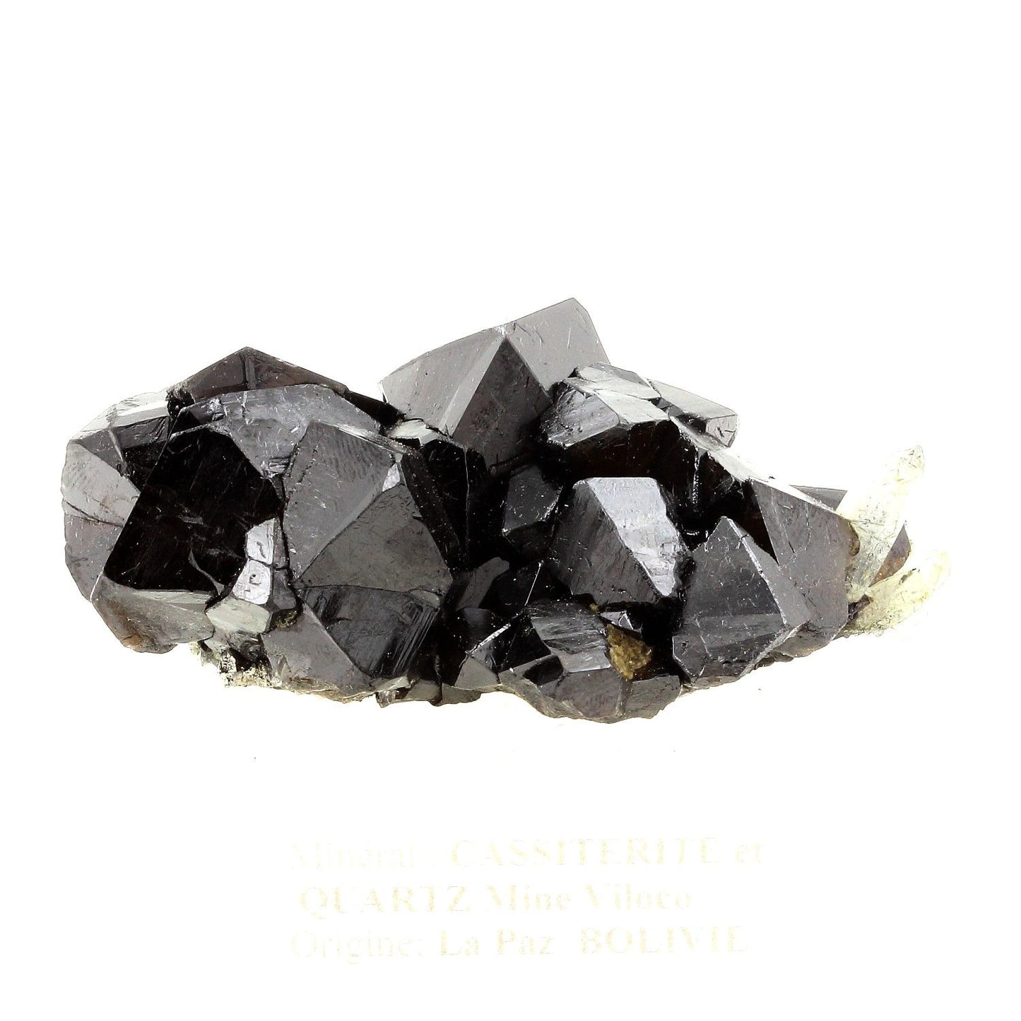 Cassiterite. 1276.5 carats. En provenance de Viloco Mine, Loayza Province, La Paz, Bolivie