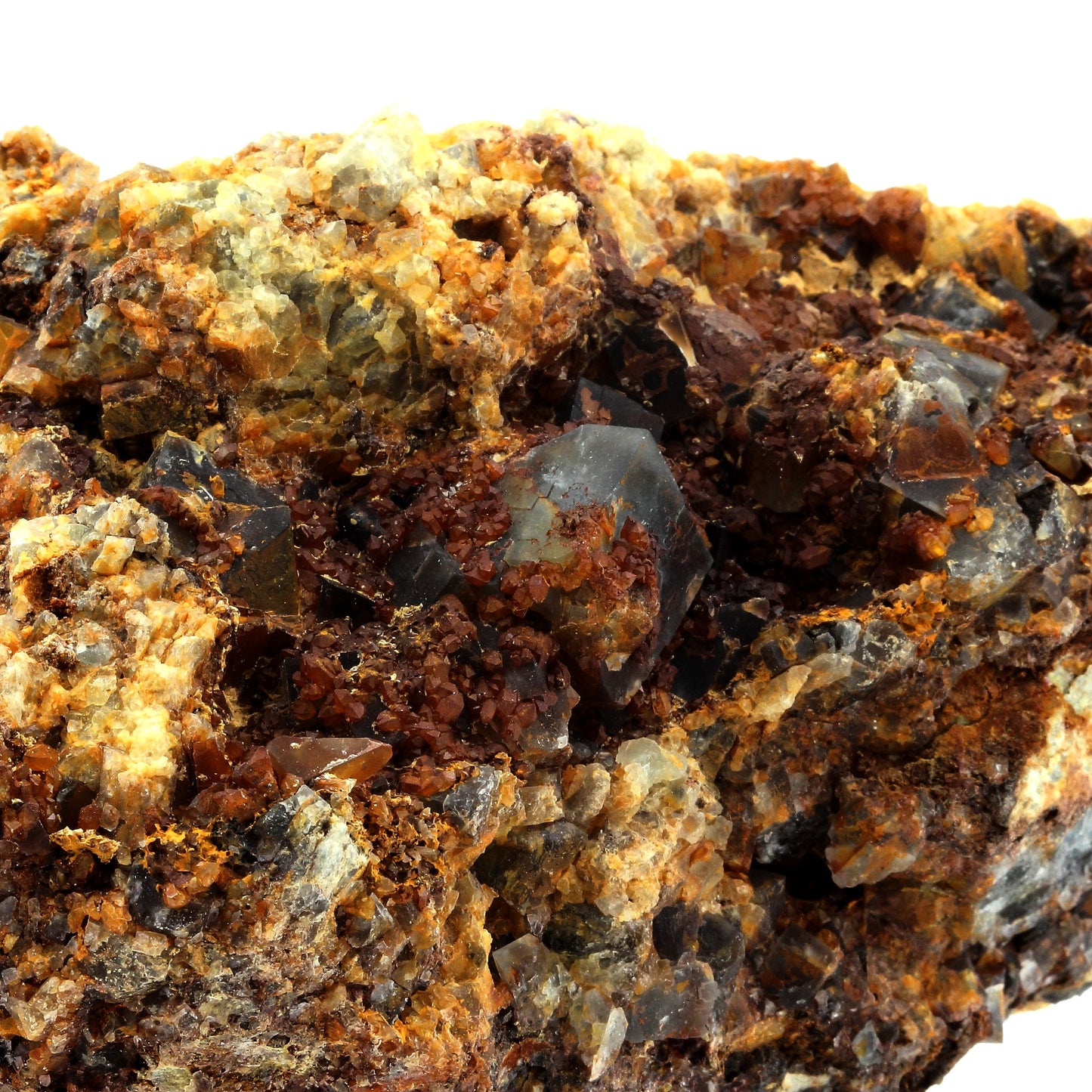 Fluorite + Quartz + Goethite. 5427.0 carats. La Boule, Le Kaymar, Aveyron, France