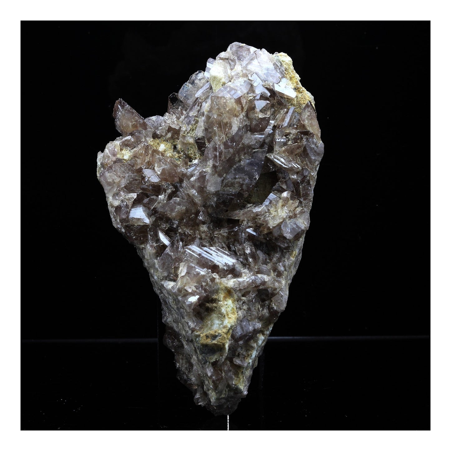 Axinite + Prehnite. 352.5 carats. Chamrousse, Belledonne, Isère, France