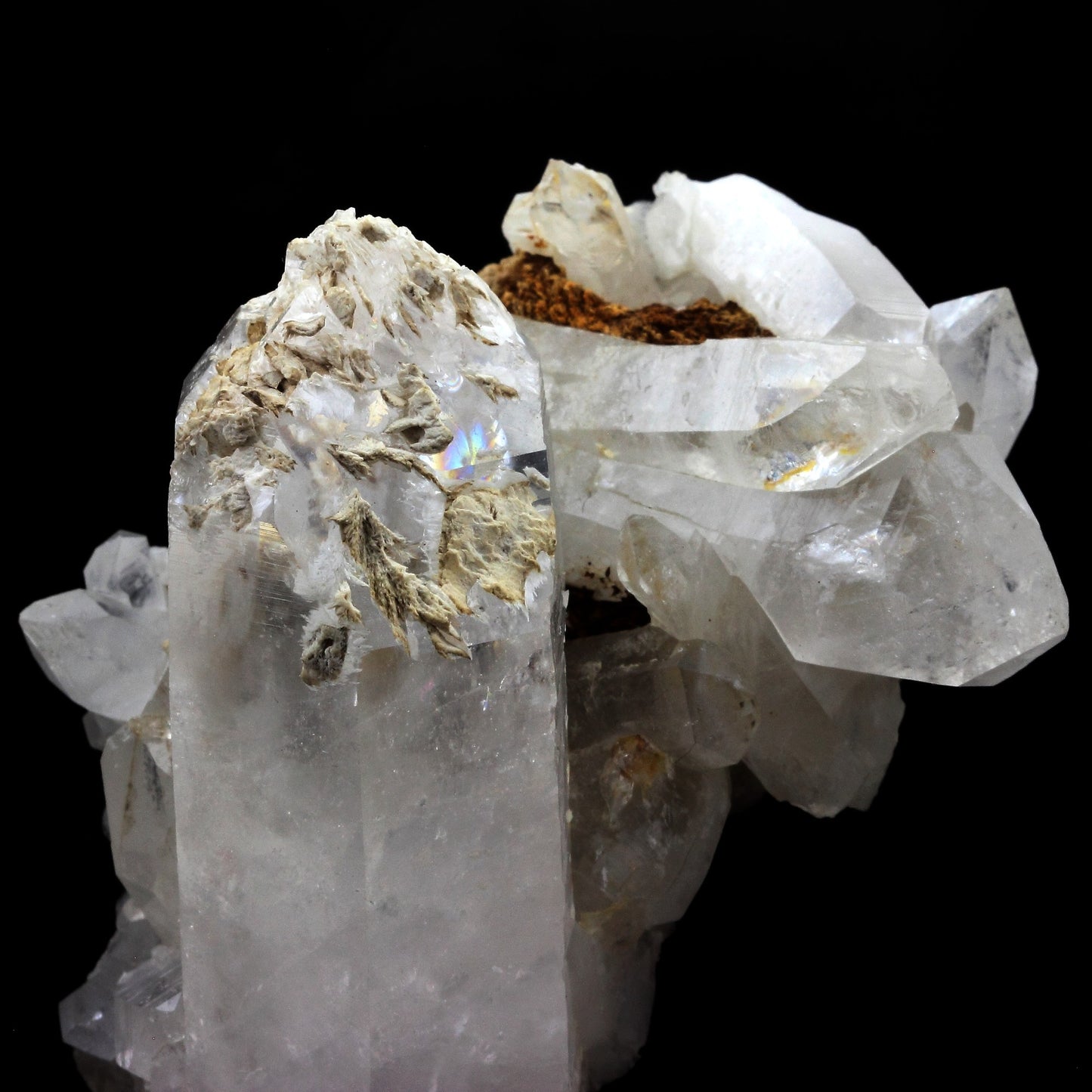 Quartz + Baryte. 710.5 carats. Le Grand Chatelard, Jarrier, Savoie, France