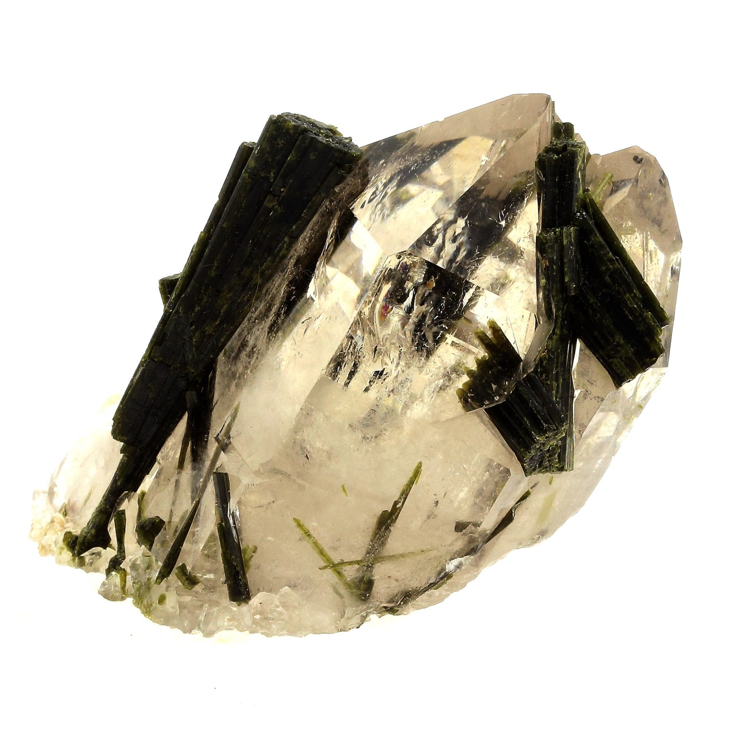 Quartz + Epidote. 1117.0 carats. Caetité, Bahia, Brésil