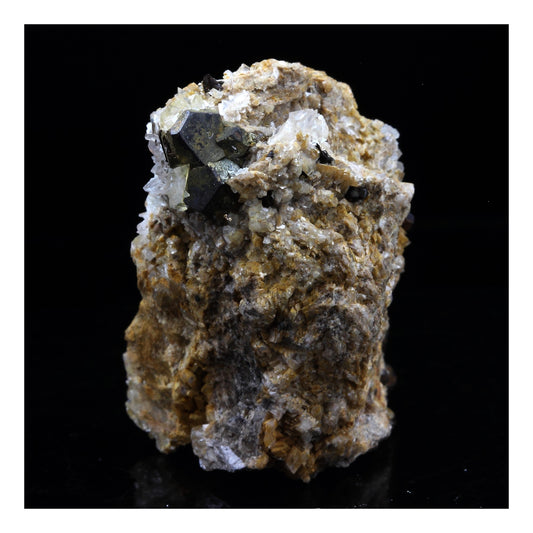 Pyrite + Calcite + Dolomite. 73.0 carats. Lamalou-les-Bains, Hérault, Occitanie, France