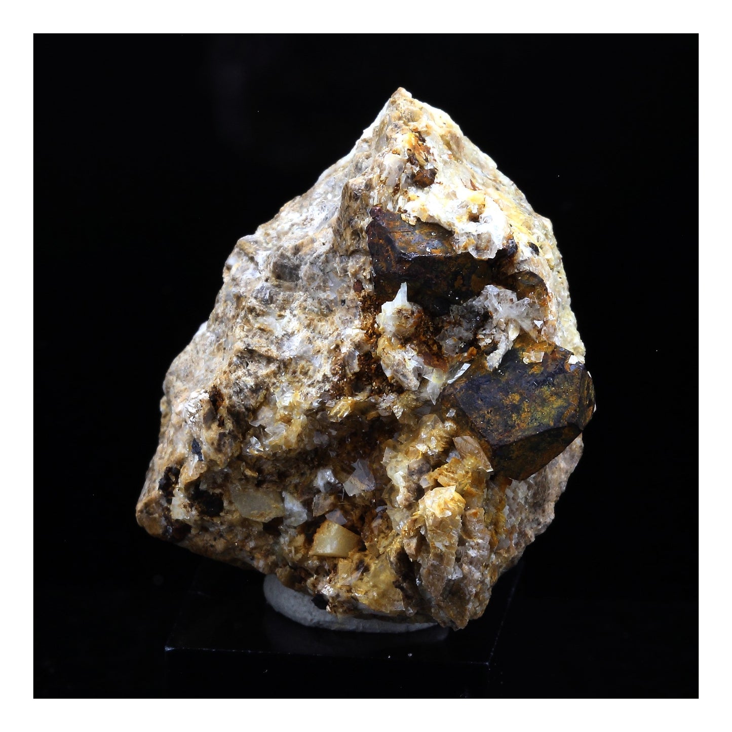 Pyrite + Calcite + Dolomite. 111.0 carats. Lamalou-les-Bains, Hérault, Occitanie, France