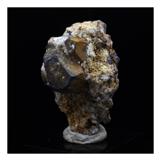 Pyrite + Calcite + Dolomite. 33.0 carats. Lamalou-les-Bains, Hérault, Occitanie, France