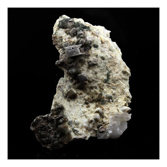 Titanite (Sphene) + Calcite. 236.0 carats. Entre Deux Roches, Massif de la Lauzière, France