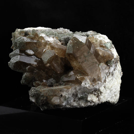 Anatase + Quartz + Chlorite. 858.0 carats. Entre Deux Roches, Massif de la Lauzière, France