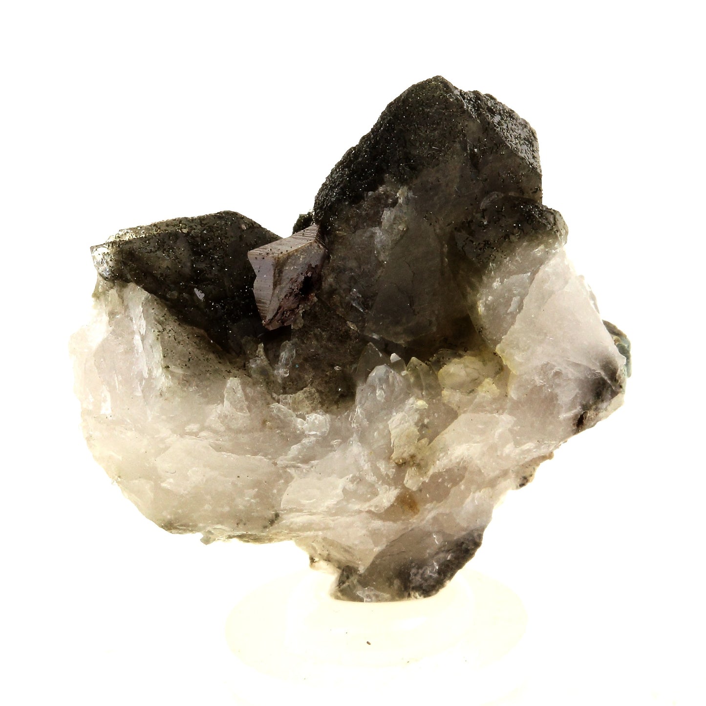 Anatase + Quartz + Chlorite. 51.0 carats. Les Rousses, Vaujany, Isère, France