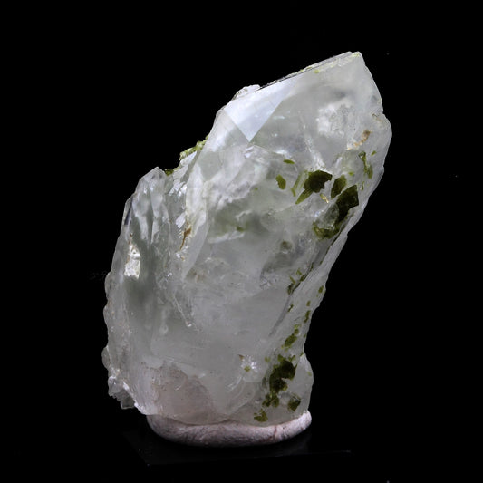 Quartz à inclusions de Byssolite + Epidote. 105.0 carats. Envers de Chamrousse, Belledonne, Isère, France