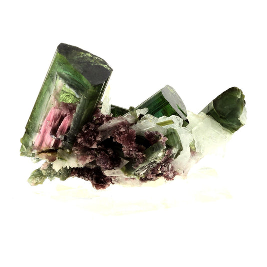 Tourmaline Elbaite + Cleavelandite. 722.0 carats. Pederneira mine, Minas Gerais, Bresil