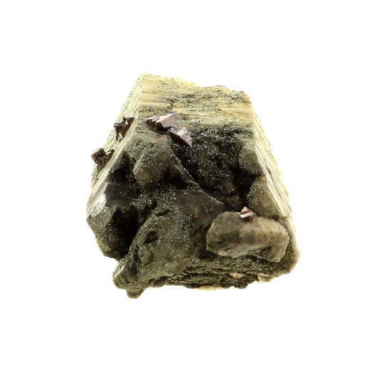 Anatase + Quartz + Chlorite. 45.0 carats. Les Rousses, Vaujany, Isère, France