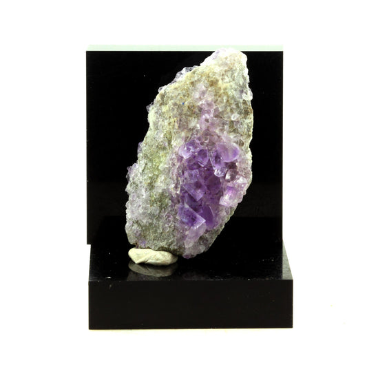 Fluorite + Quartz. 91.0 carats. La Cabaña, Berbes, Asturias, Espagne