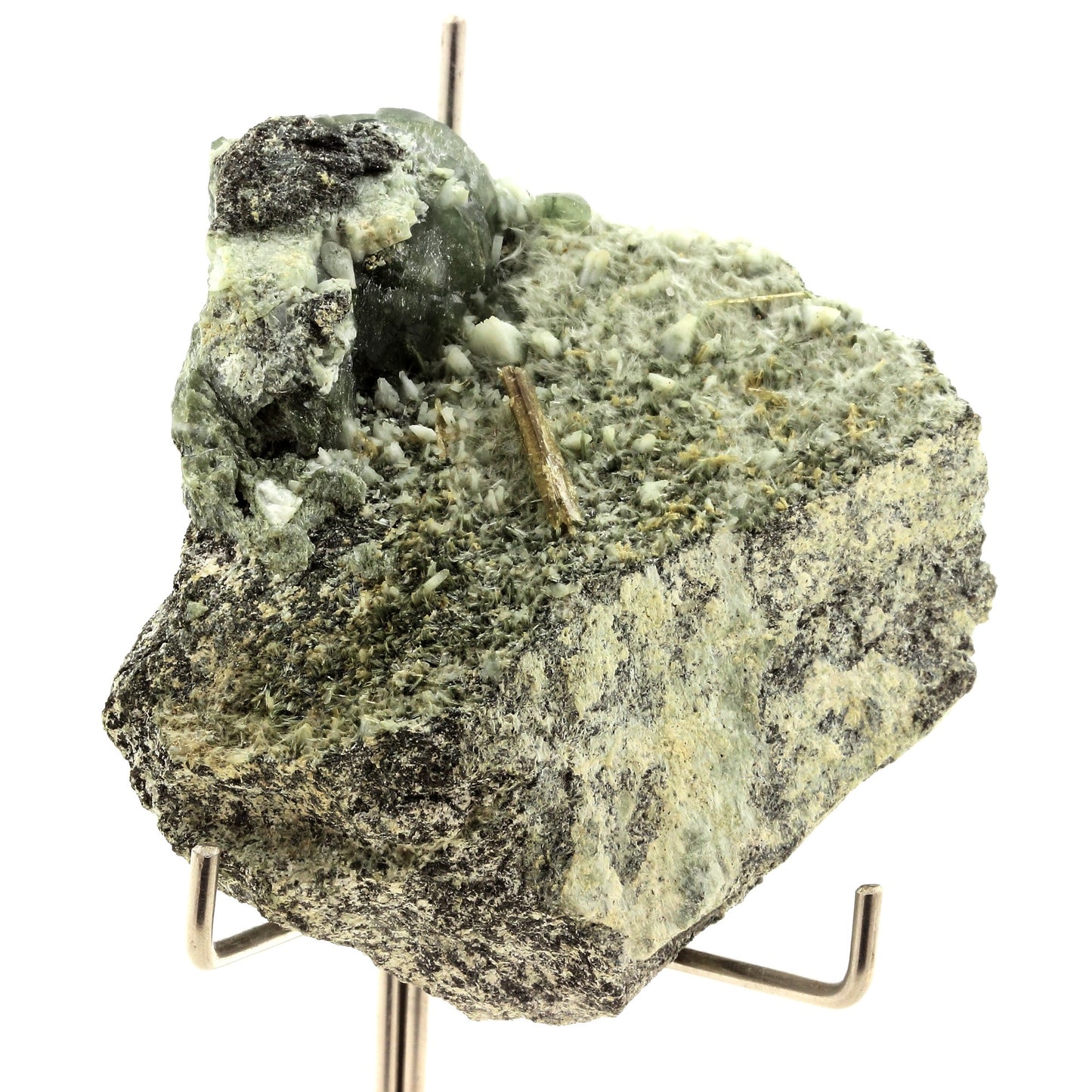 Prehnite + Epidote. 1205.0 carats. La Combe de la Selle, Bourg d'Oisans, France