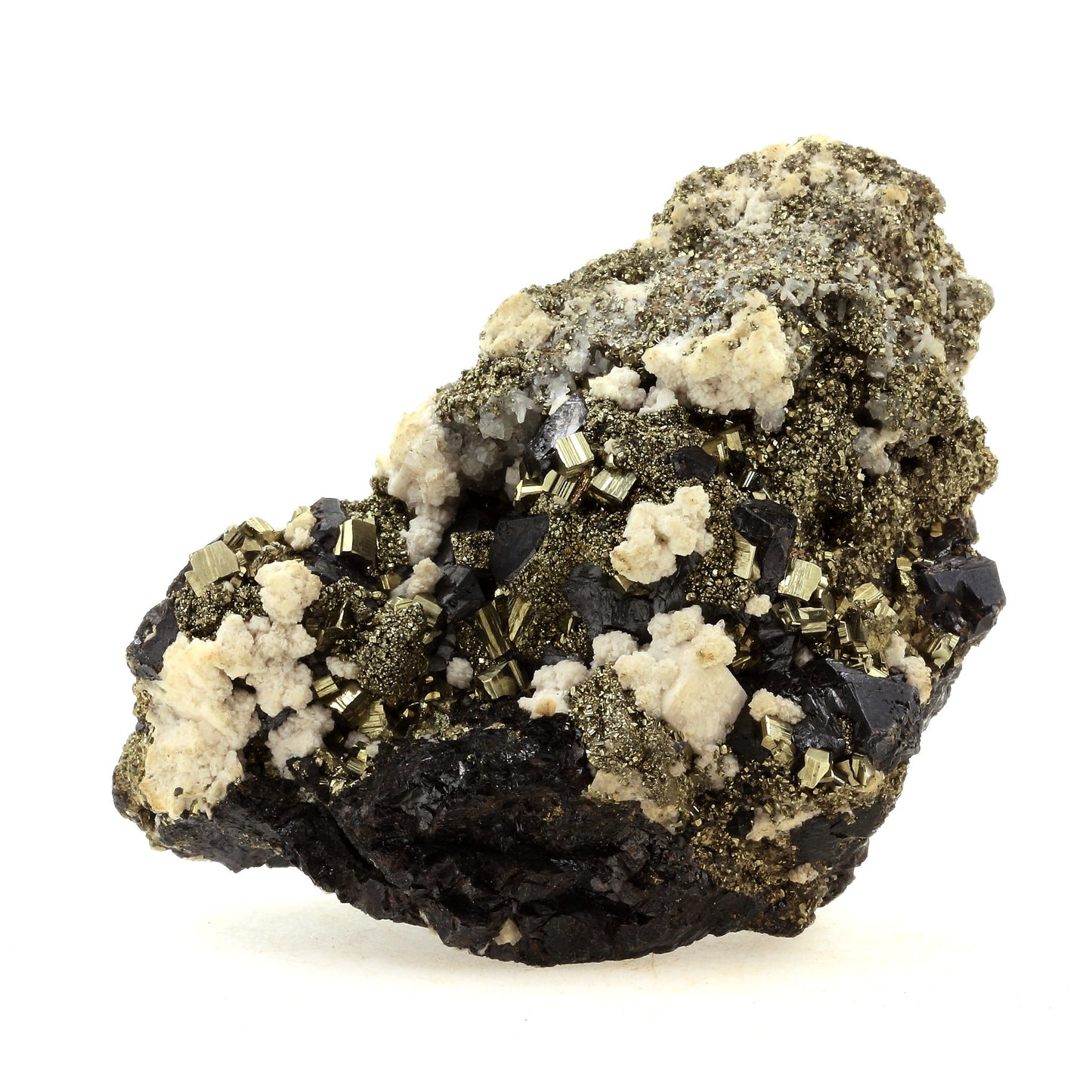 Pyrite + Sphalerite + Dolomite + Calcite + Quartz, 1221.0 carats, Racracancha, Tinyahuarco, Pérou