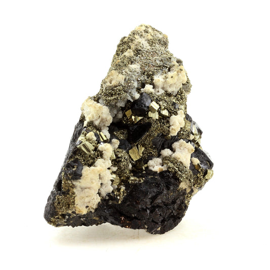 Pyrite + Sphalerite + Dolomite + Calcite + Quartz, 1221.0 carats, Racracancha, Tinyahuarco, Pérou