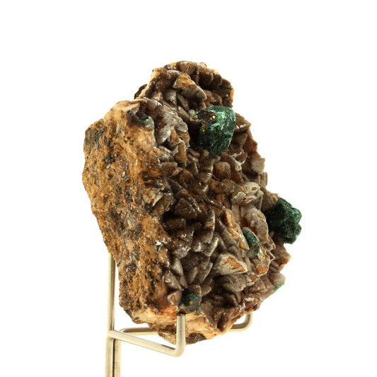 Chalcopyrite après Malachite + Dolomite. 256.0 carats. Millau, Aveyron, France