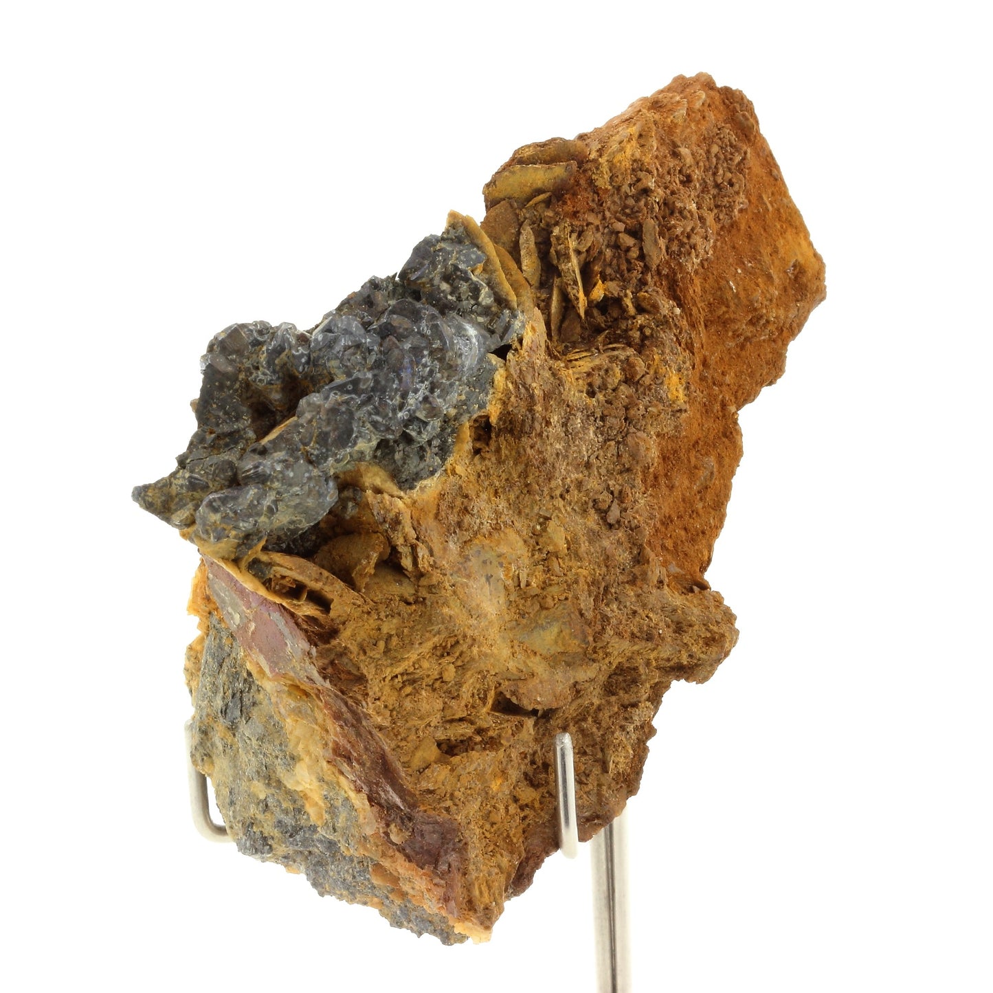 Bournonite + Sidérite. 600.0 carats. Mine de Pierre Rousse, Vizille, France