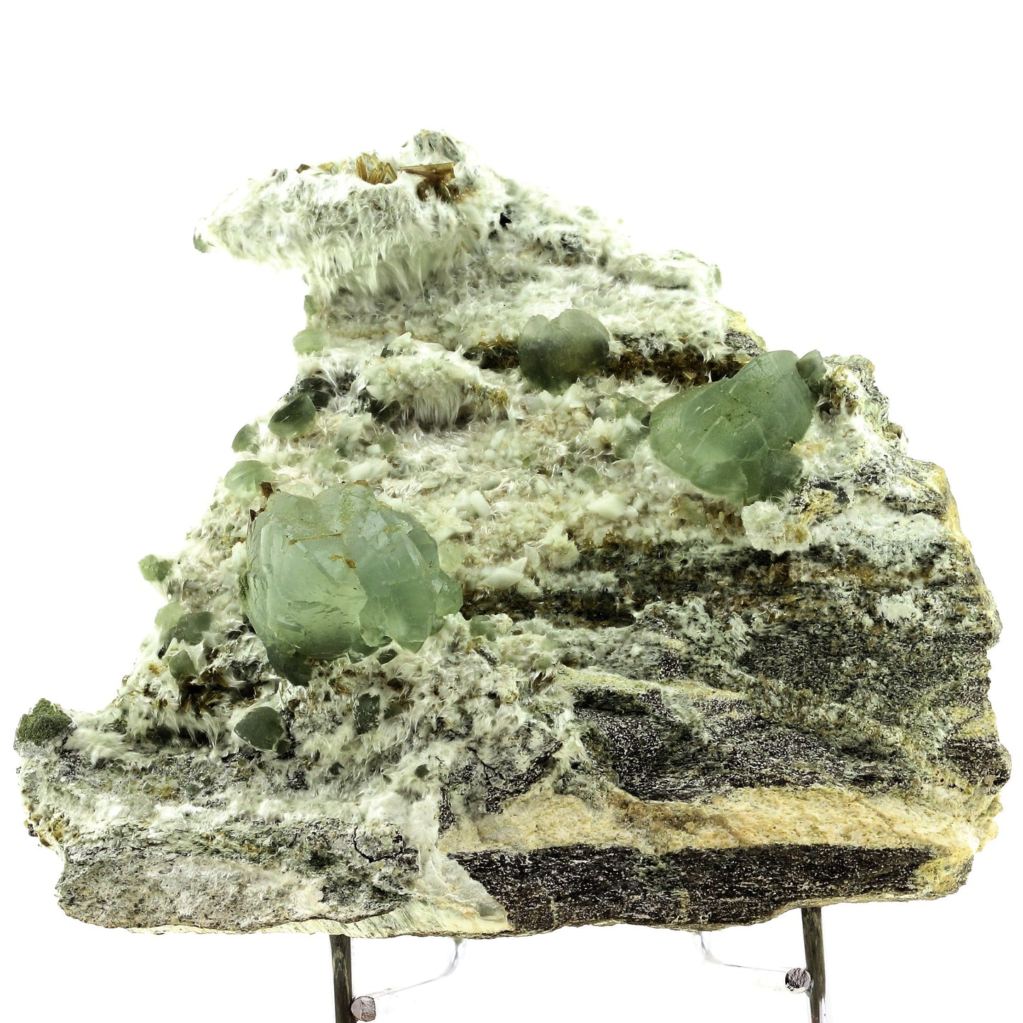 Prehnite + Epidote. 2231.0 carats. La Combe de la Selle, St Christophe-en-Oisans, France