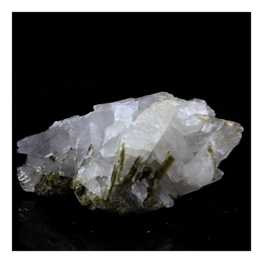 Quartz + Epidote. 206.40 carats. Aiguilles de l'Argentière, Savoie, France