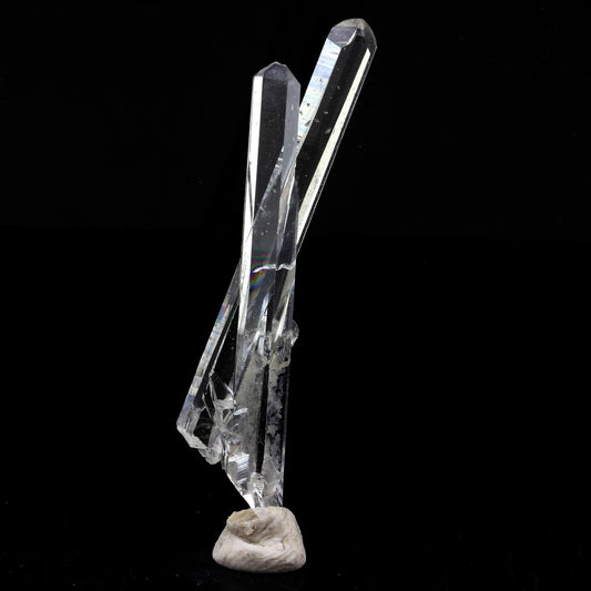 Quartz mineral. 16.40 carats La Gardette Mine, Bourg d'Oisans, Isère, France