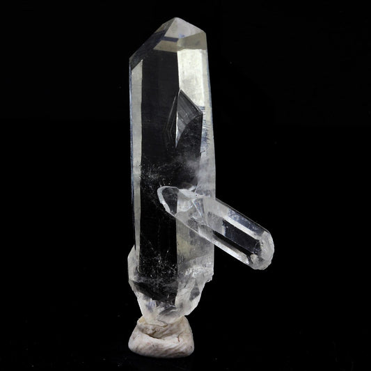 Quartz mineral. 34.04 carats La Gardette Mine, Bourg d'Oisans, Isère, France