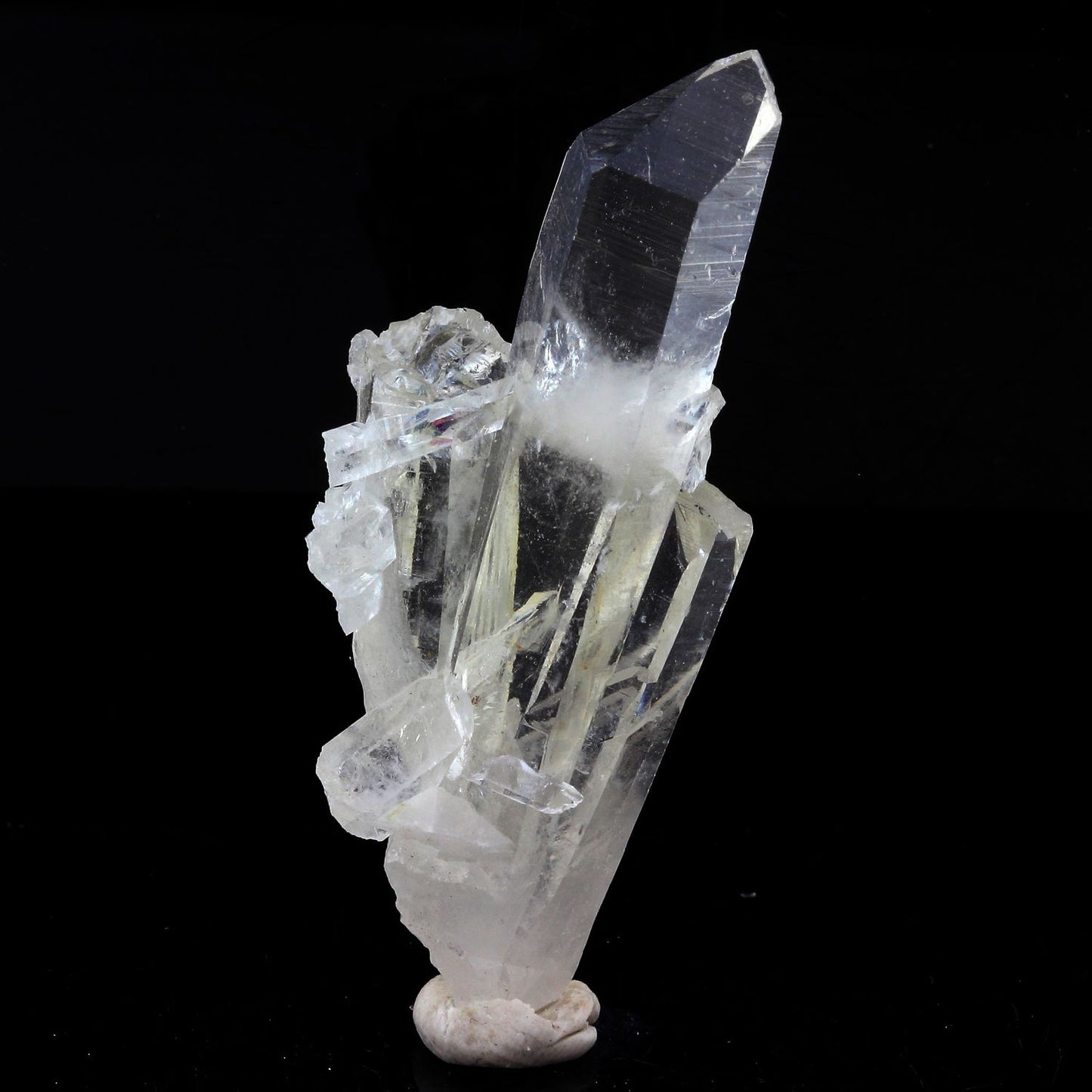 Quartz mineral. 81.37 carats La Gardette Mine, Bourg d'Oisans, Isère, France