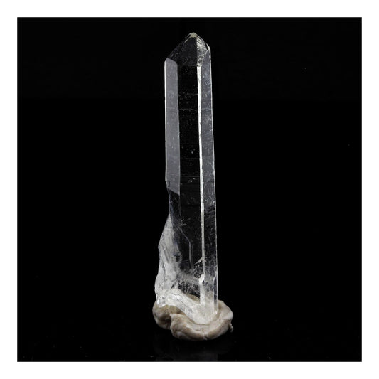 Quartz mineral. 10.82 carats. La Gardette Mine, Bourg d'Oisans, Isère, France