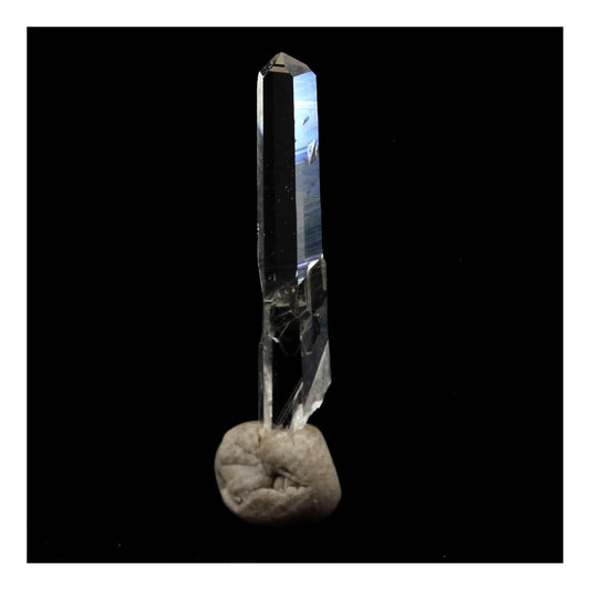 Quartz mineral. 1.92 carats. La Gardette Mine, Bourg d'Oisans, Isère, France