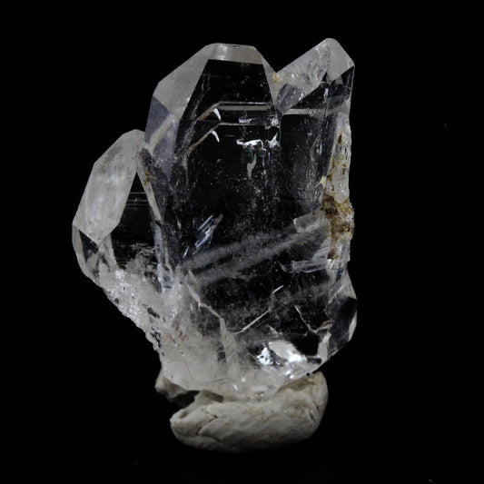 Quartz mineral. 15.41 carats. La Gardette Mine, Bourg d'Oisans, Isère, France