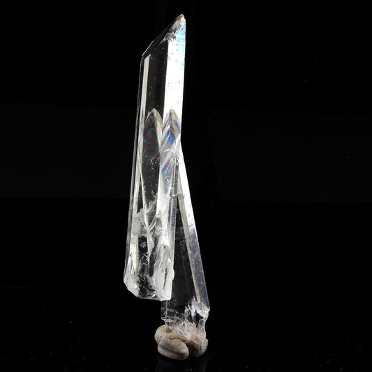 Quartz mineral. 33.54 carats. La Gardette Mine, Bourg d'Oisans, Isère, France