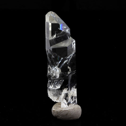 Quartz mineral. 13.09 carats. La Gardette Mine, Bourg d'Oisans, Isère, France